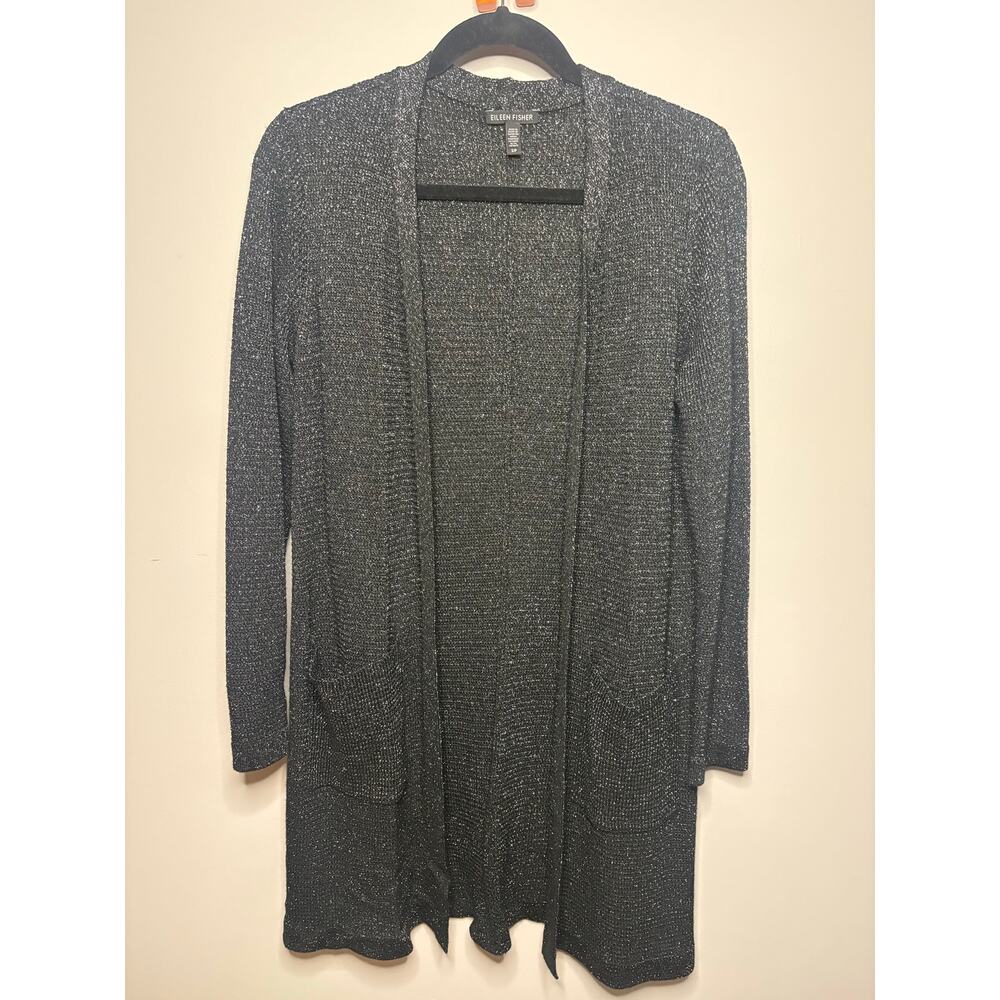 Eileen Fisher Wool Blend Long Cardigan Sweater size S
